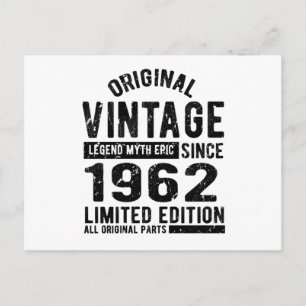 Postal 1962 Cumpleaños Vintage