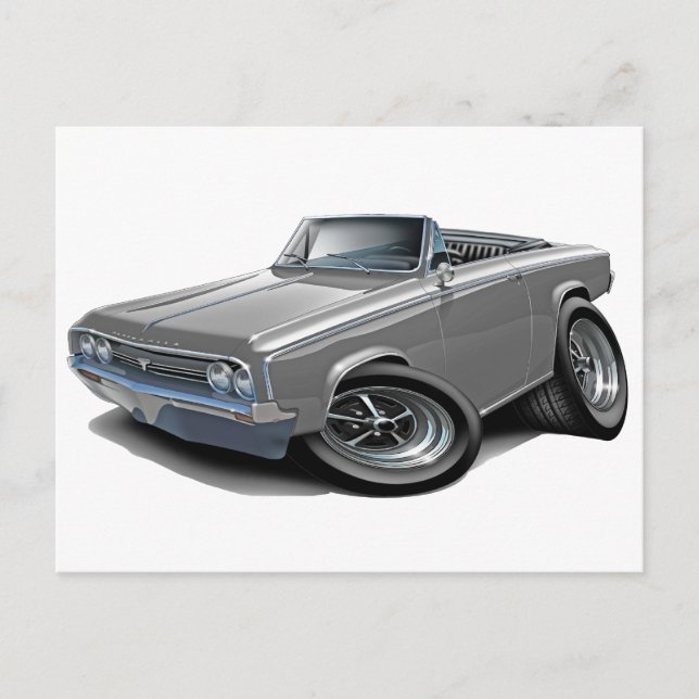 Postal 1964-65 Convertible en Gris Gris Latón (Anverso)