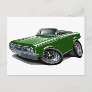 Postal 1964-65 Descapotable Verde de clase baja
