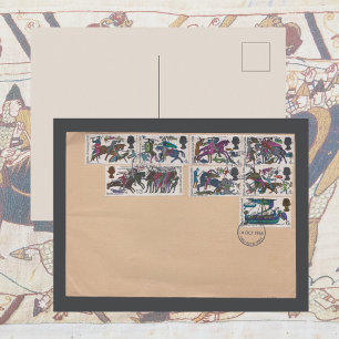 Postal 1966 Sobre del Primer Día de la Batalla de Hasting