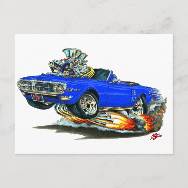 Postal 1967-68 Polvo azul convertible (Anverso)