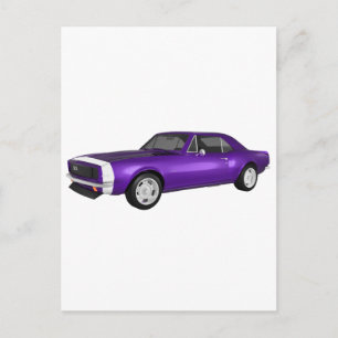 Postal 1967 Camaro SS: Purple Finish: 3D Model: