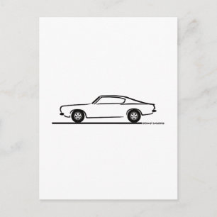 Postal 1968 1969 Plymouth Barracuda