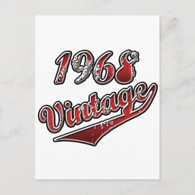 Postal 1968 Vintage (Anverso)
