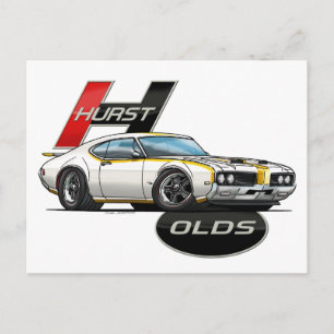 Postal 1969 Hurst Olds Cutlass