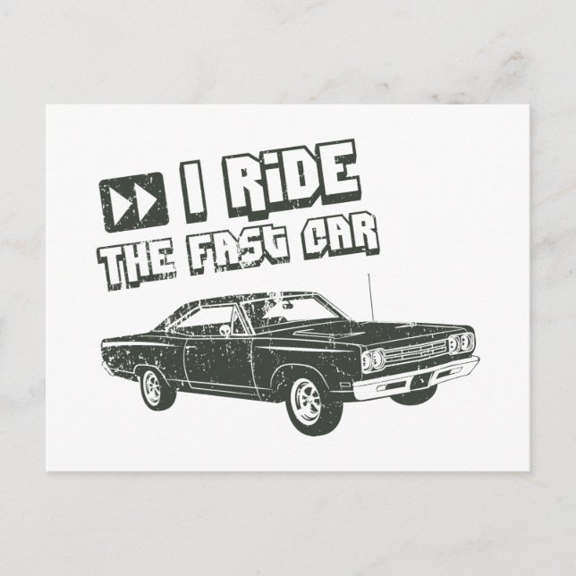 Postal 1969 Plymouth Road Runner (Anverso)