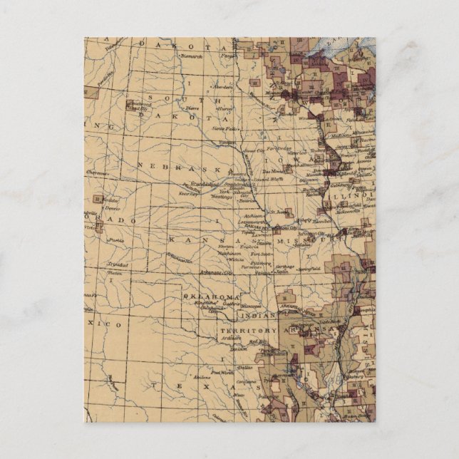 Postal 196 Valor de la madera/milla cuadrada (Anverso)