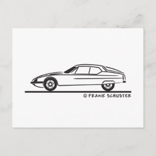 Postal 1970 - 1975 Citroën SM