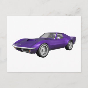 Postal 1970 Corvette Sports Car: Purple Finish: