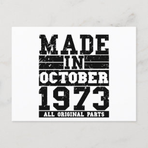 Postal 1973 Cumpleaños Vintage
