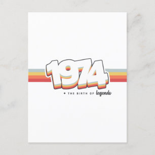 Postal 1974 El nacimiento de leyendas