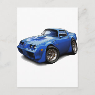 Postal 1979-81 Trans Am Blue Car