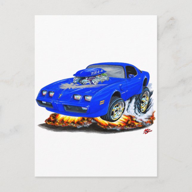 Postal 1979-81 Tranvía Am Blue-Gray Car (Anverso)