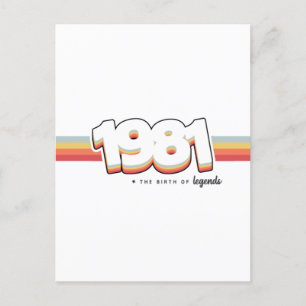 Postal 1981 El nacimiento de leyendas