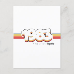 Postal 1983 El nacimiento de leyendas