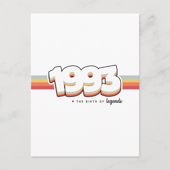 Postal 1993 El nacimiento de leyendas (Anverso)