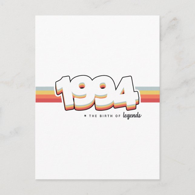 Postal 1994 El nacimiento de leyendas (Anverso)