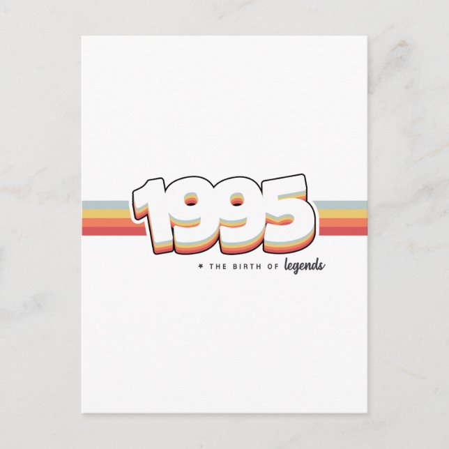 Postal 1995 El nacimiento de leyendas (Anverso)