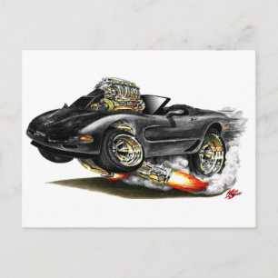 Postal 1998-2004 Corvette Black Convertible