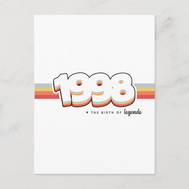 Postal 1998 El nacimiento de leyendas (Anverso)