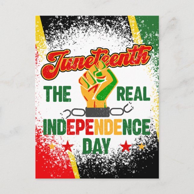 Postal 19 de junio de 1865 reinas negras melanin reyes (Anverso)