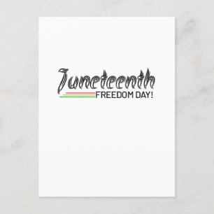 Postal 19 de junio, Libertad para los afroamericanos.