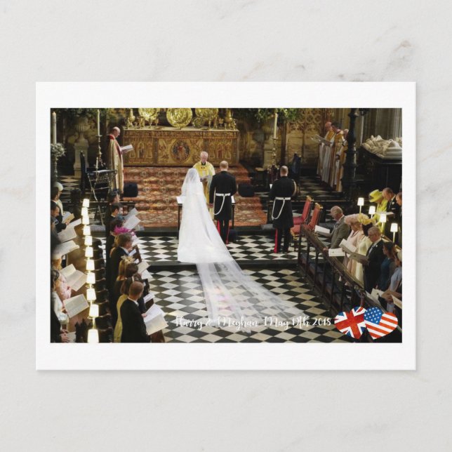Postal 19 de mayo de 2018: Cuando Harry se casó con Megha (Anverso)