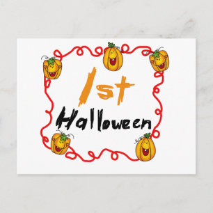 Postal 1.ª camiseta y regalo de Halloween