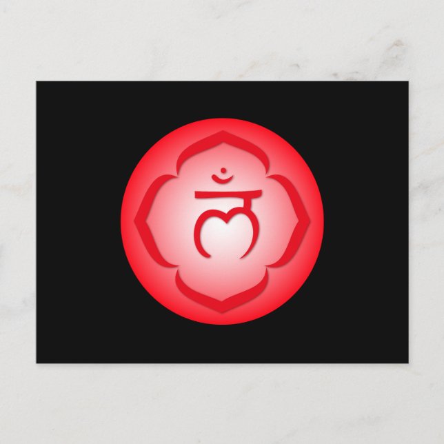 Postal 1.ª Chakra - Muladhara (Anverso)