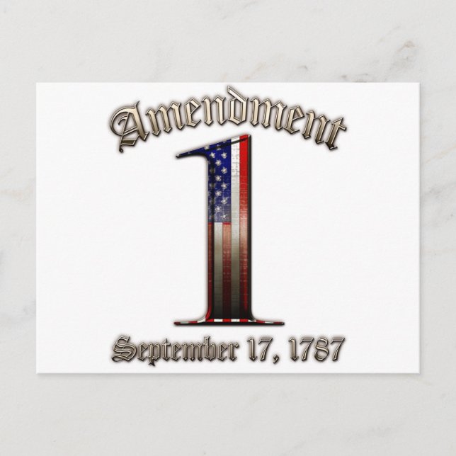 Postal 1.ª enmienda (Anverso)