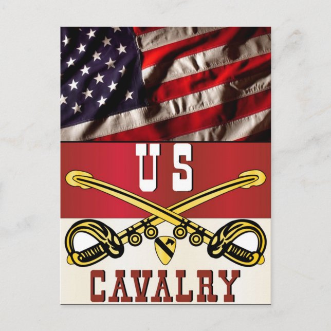 Postal 1.ᵉʳ Afiche DE LA DIVISIÓN DE CAVALRY (Anverso)
