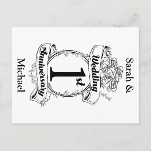 Postal 1.ᵉʳ Aniversario Boda