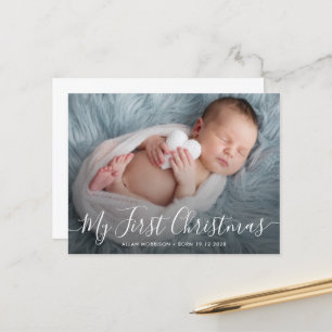 Postal 1.ᵉʳ anuncio de natalidad de los navidades de vaca