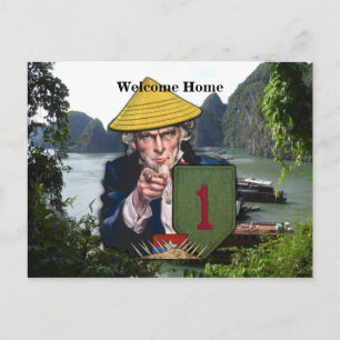 Postal 1.ᵉʳ parche del nombre de la división de infanterí