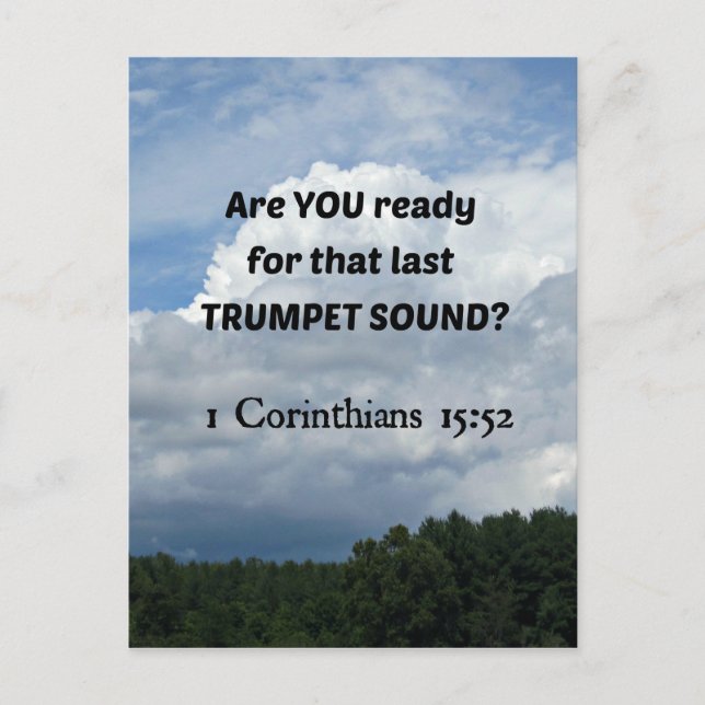 Postal 1 Cor. 15:52 - ¡El éxtasis! (Anverso)