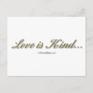 Postal 1 Corinthians 13 - Amor es amable