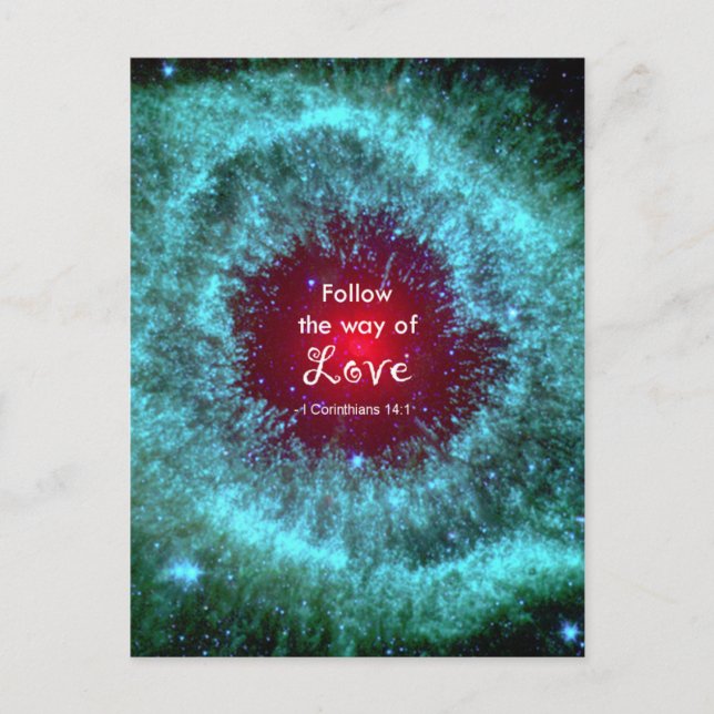 Postal 1 Corintios 14:1 (Anverso)