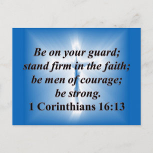 Postal 1 Corintios 16:13