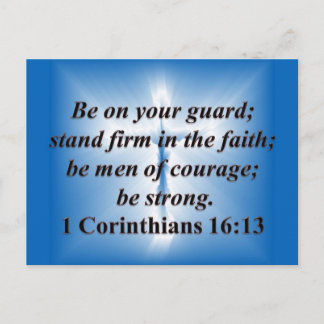 Postal 1 Corintios 16:13