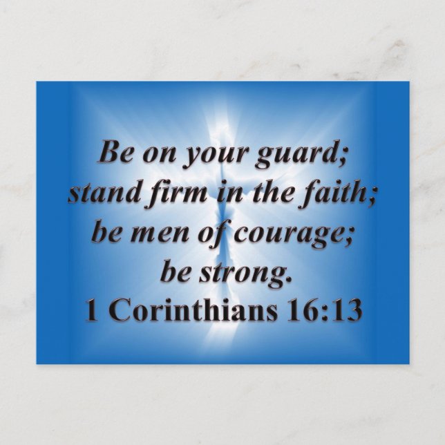 Postal 1 Corintios 16:13 (Anverso)