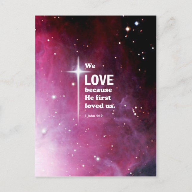 Postal 1 Juan 4:19 (Anverso)