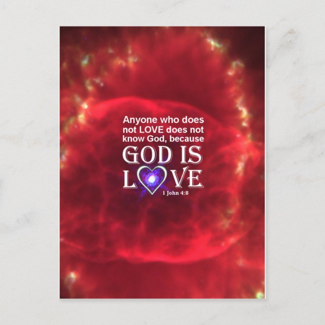 Postal 1 Juan 4:8 (Anverso)