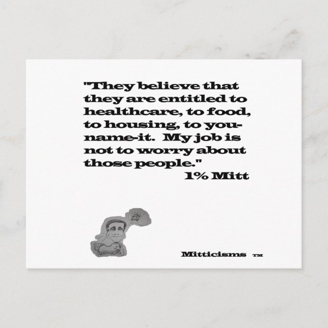 Postal 1% Mitt (Anverso)