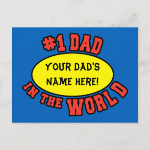 Postal #1 Papá en el Día Mundial del Padre Personalizar