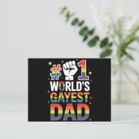 #1 Papá Gay Más Gay Del Mundo Divertido Día Del Pa