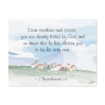 1 Tesalónica 1:4 Te ha elegido la Biblia