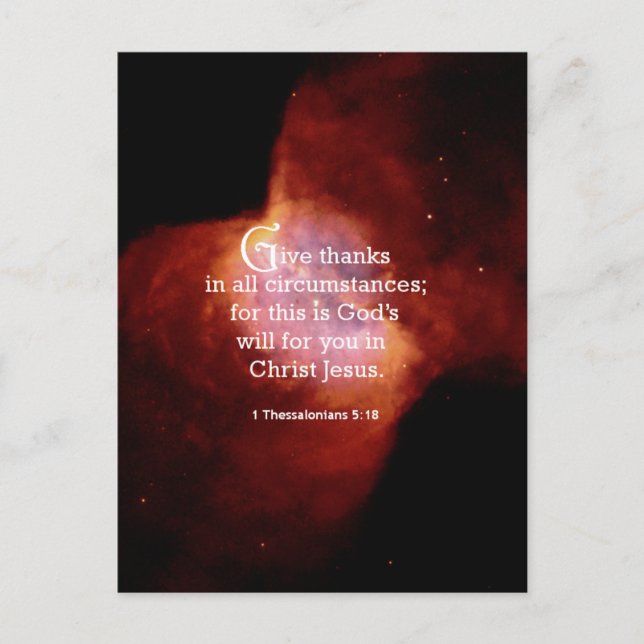 Postal 1 Tesalónica 5:18 (Anverso)