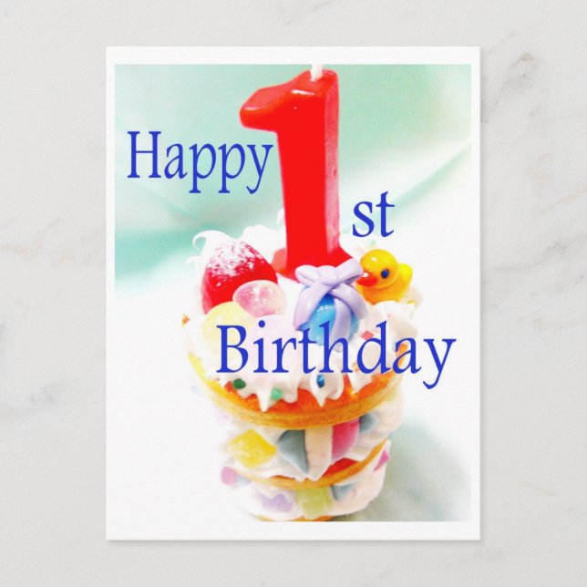 Postal 1r cumpleaños feliz (Anverso)