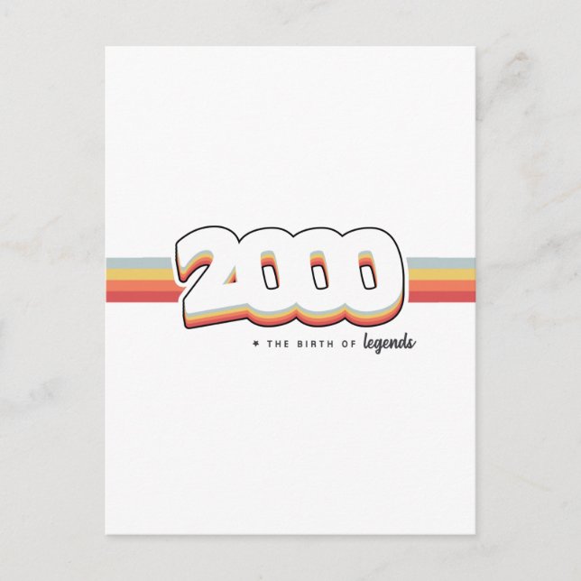 Postal 2000 El nacimiento de las leyendas (Anverso)