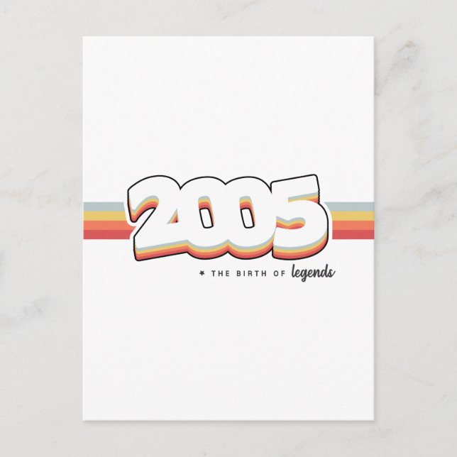 Postal 2005 El nacimiento de leyendas (Anverso)